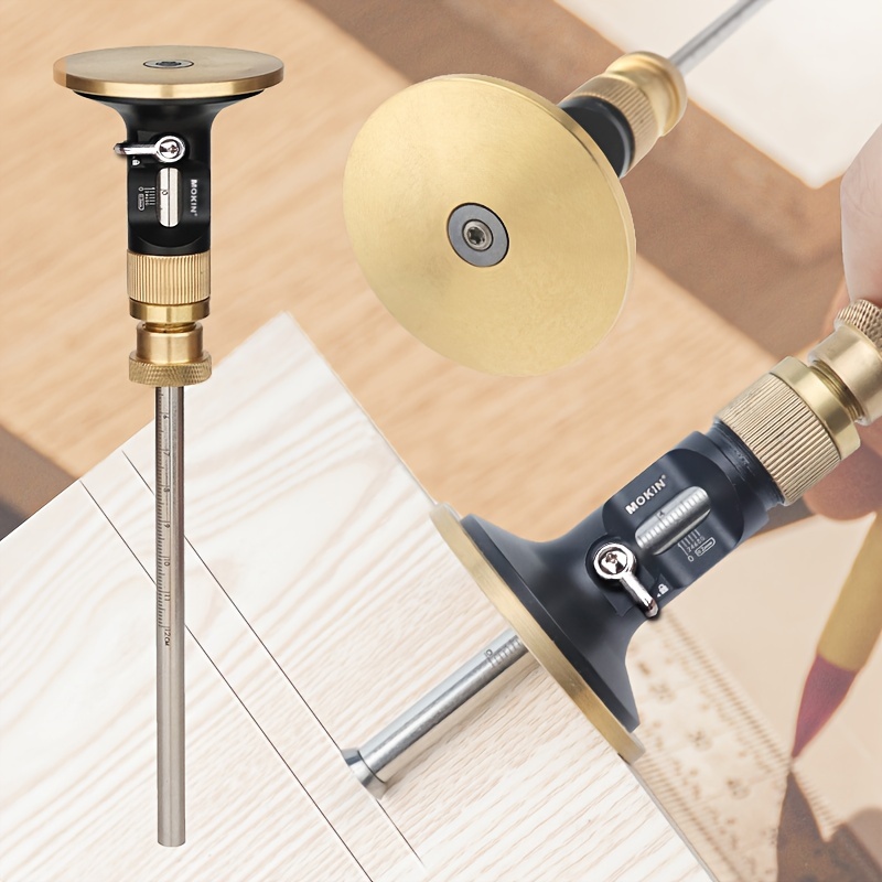 Workshop Measuring Tools - Aluminium-Holzbearbeitungs-Markierungsmesser - Präzisions-Schwalbenschwanz-Anreißer & Einstecklineal -