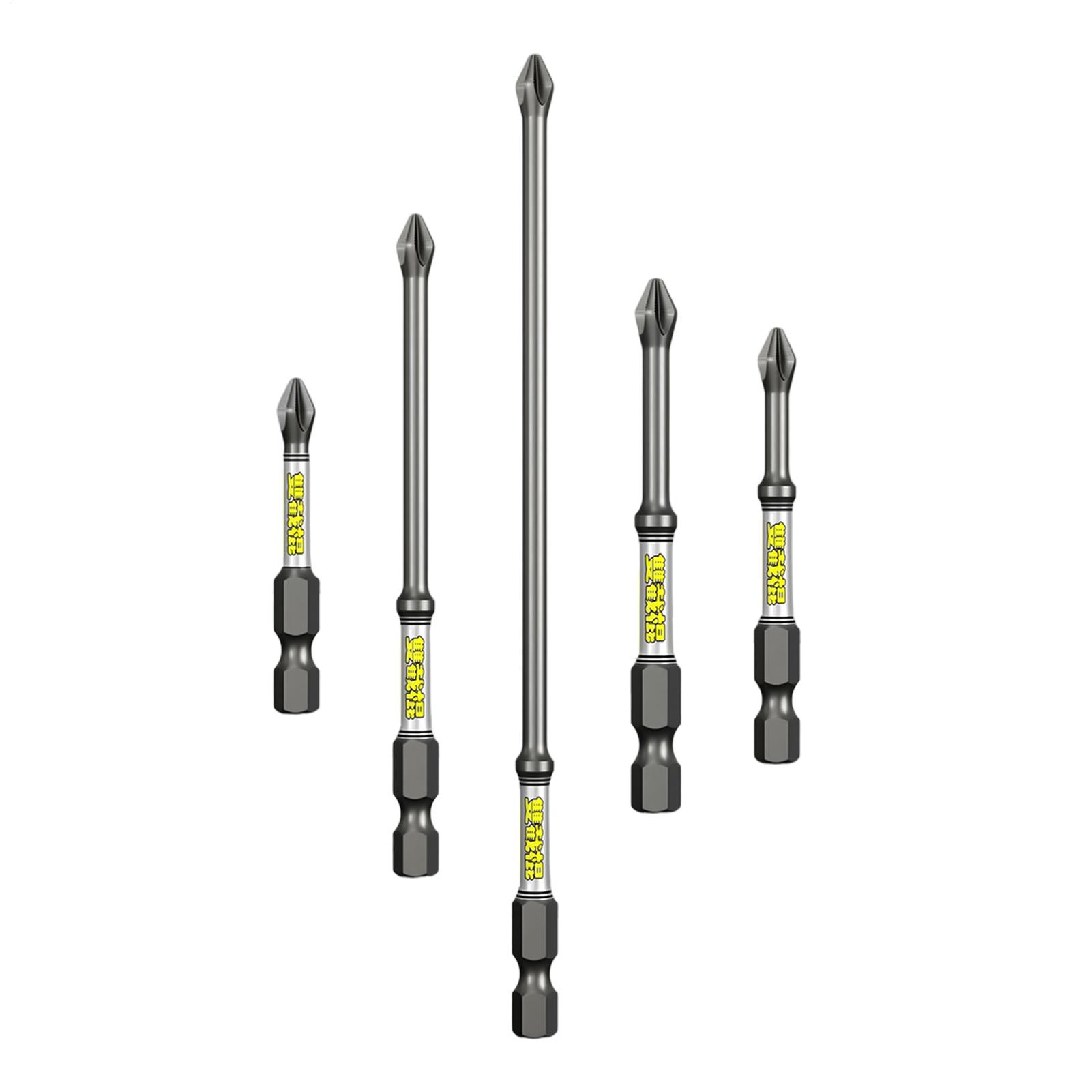 Tools For Garage Workshop - Bohrer-Schraubendreher-Bit-Set, 5-teilig, robustes, rostfreies Bohrer-Kombinationswerkzeug-Set für