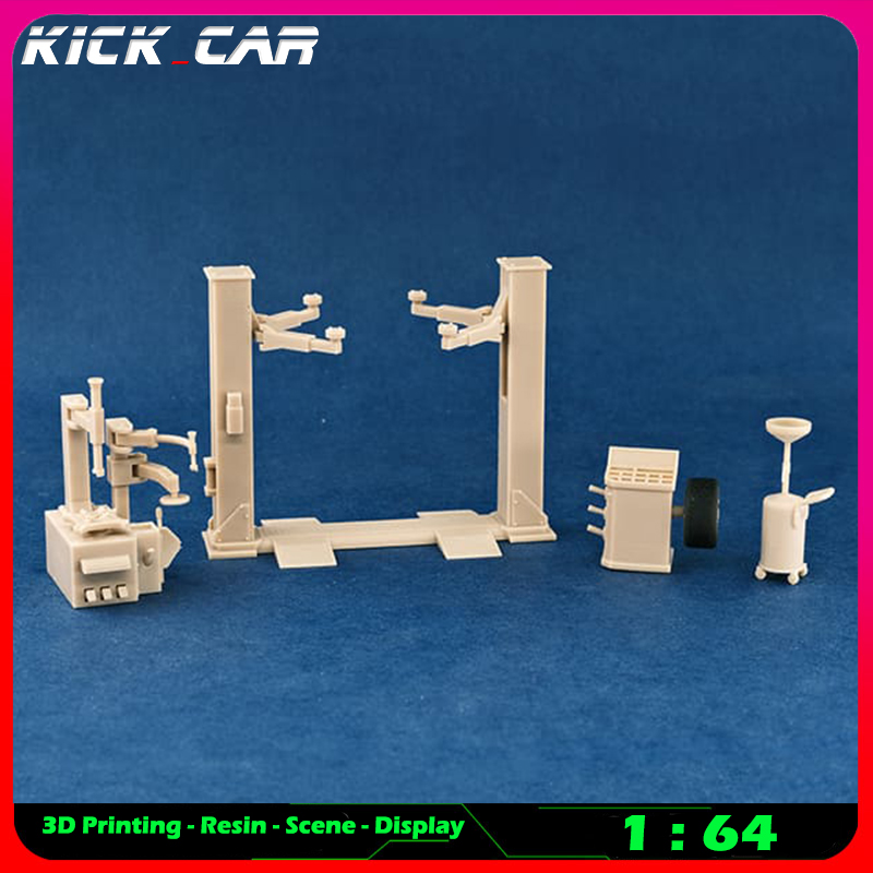 Workshop Tools Toy - Kickcar 1/64 Werkstatt Große Maschinen Modell