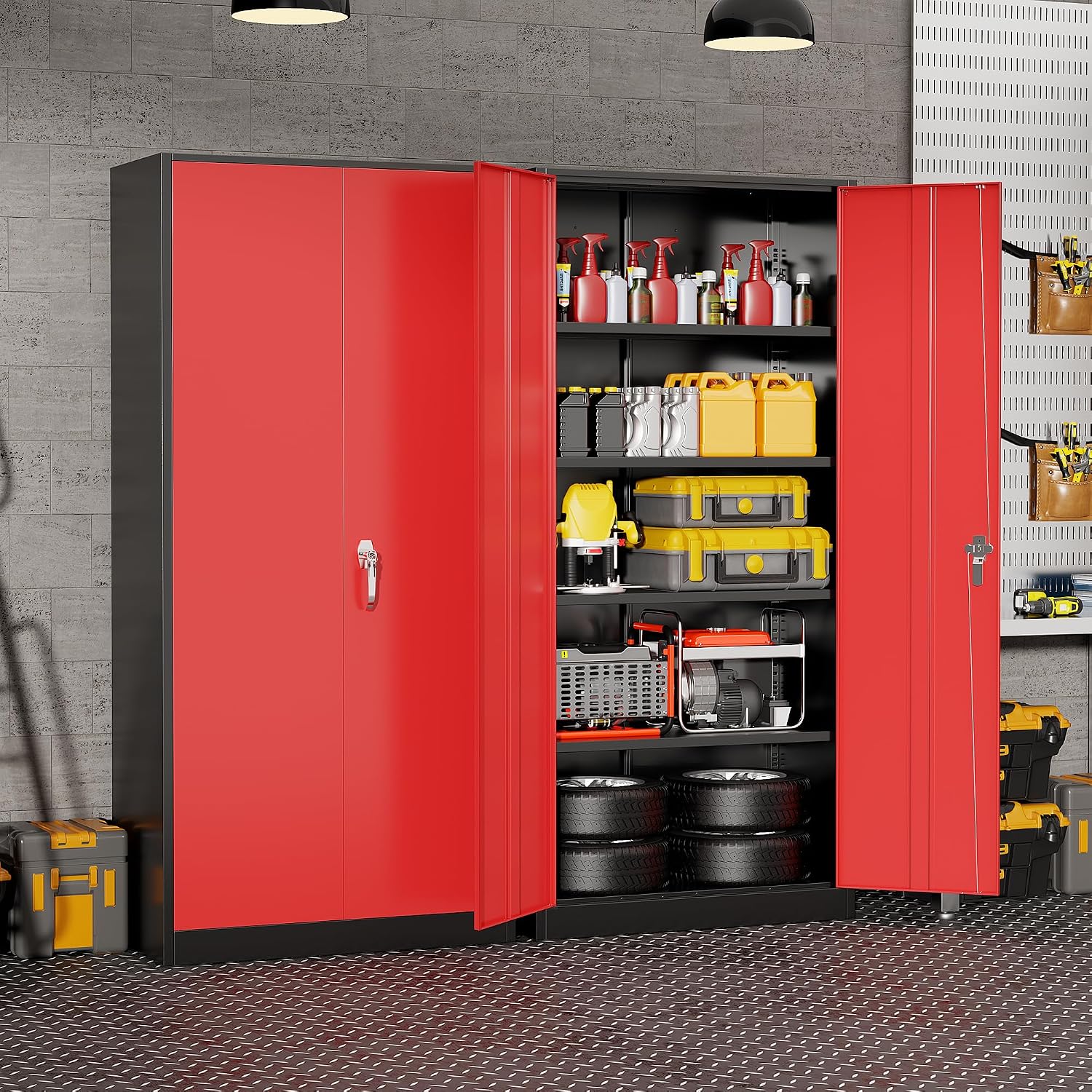 Robuster Metall-Garagenschrank – Workshop Tools Shelf Bewertung und Preis