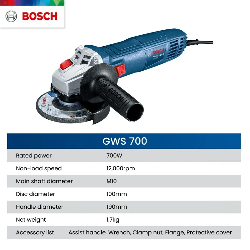 Bosch GWS 700 Winkelschleifer, – Workshop Tools And Equipment Bewertung und Preis