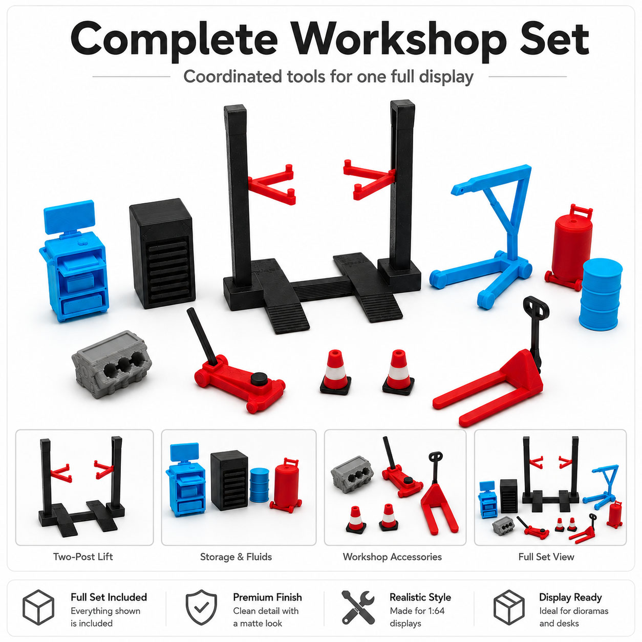 1:64 Garage-Werkstatt Miniatur – Workshop Tools Toy Bewertung und Preis