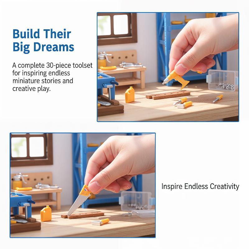 Puppenhaus-Werkstatt Mini-Werk – Workshop Tools Toy Bewertung und Preis